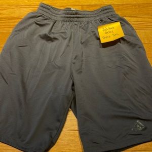 Adidas gray mens athletic shorts small